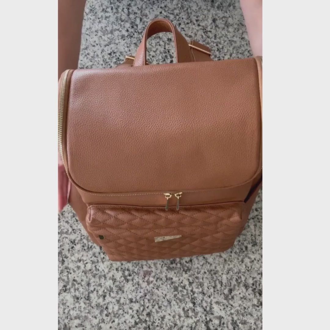 Mabel Change Bag Tan Bellaboo Boutique